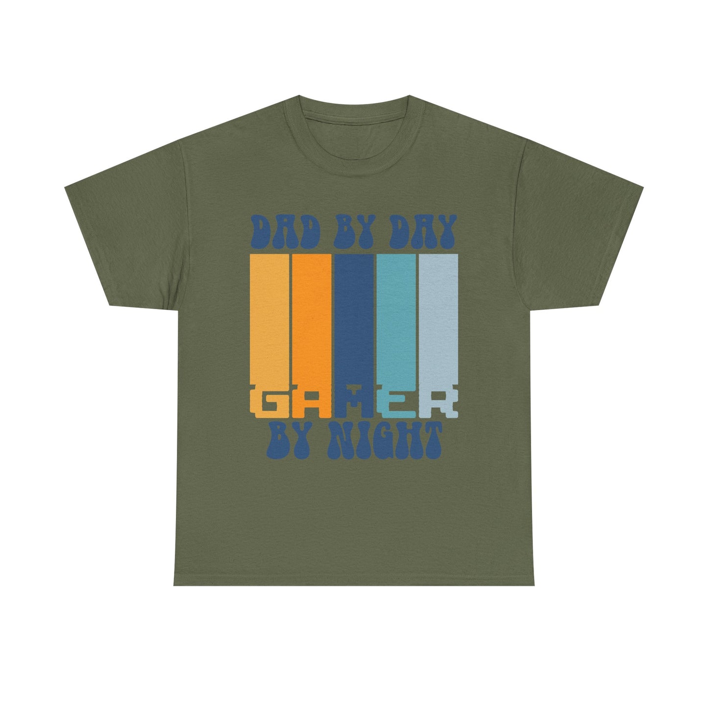Retro Gen X Dad by Day Gamer by Night T-shirt