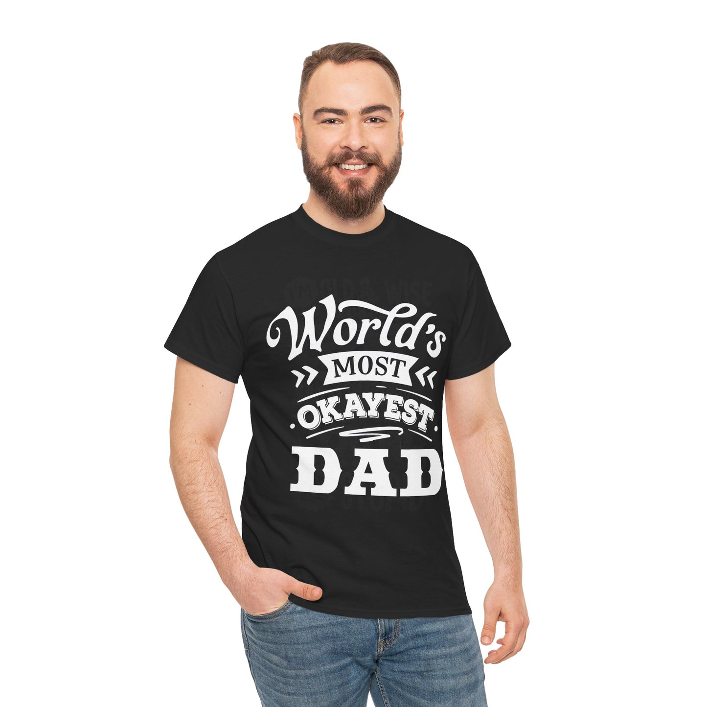 World's Okayest Dad T-Shirt for Dad for Father's Day