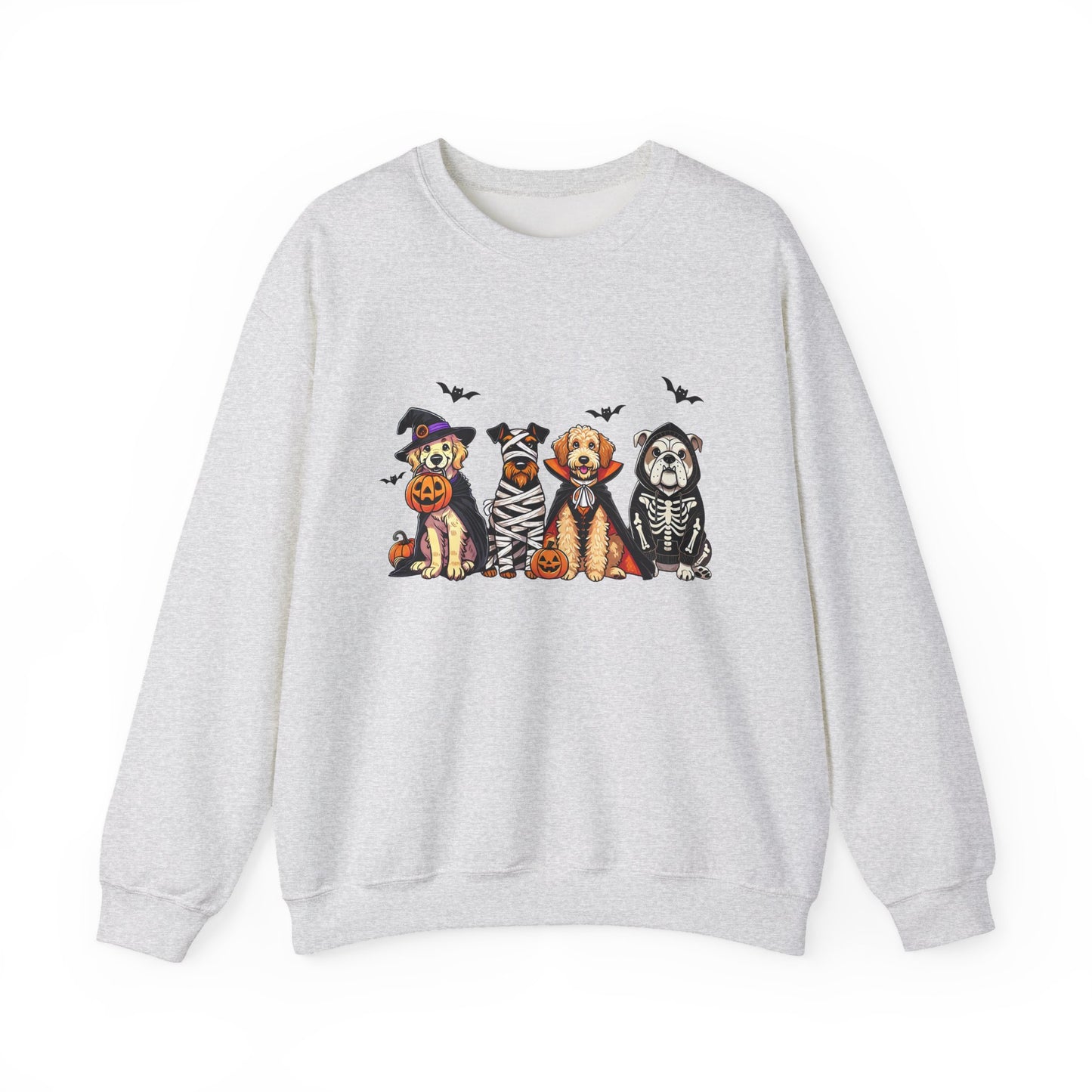 Cute Trick or Treat Dogs Women's Halloween Sweatshirt