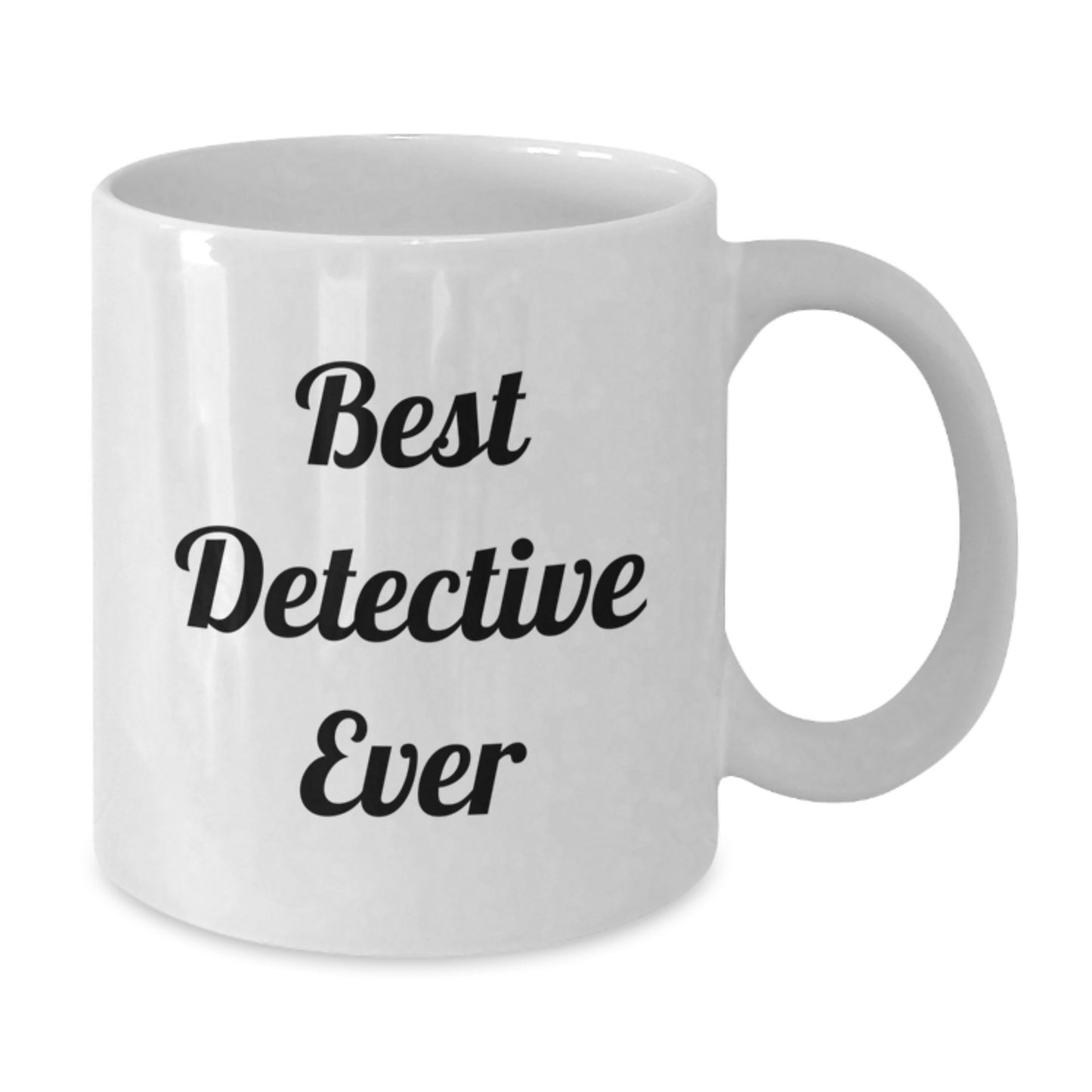 Detective Gifts from Friends for Best Detective Ever White Coffee Mug, Funny Graduation Unique Gifts for Men, Women, Coworkers, Family - Additional