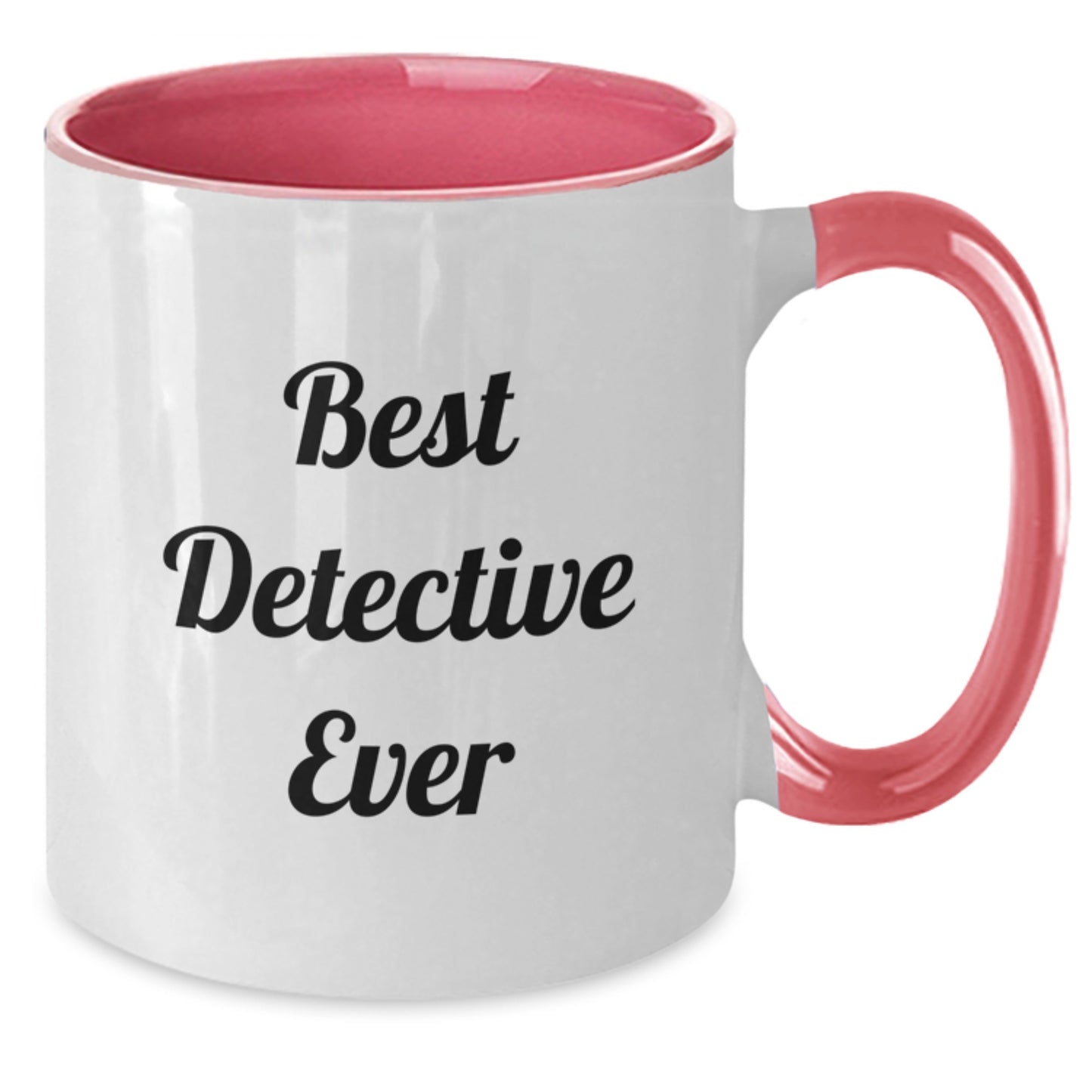 Detective Gifts from Friends, Funny Best Detective Ever Two Tone Coffee Mug for Graduation, Unique Gifts for Detective, Men, Women, Coworkers, Family - Additional