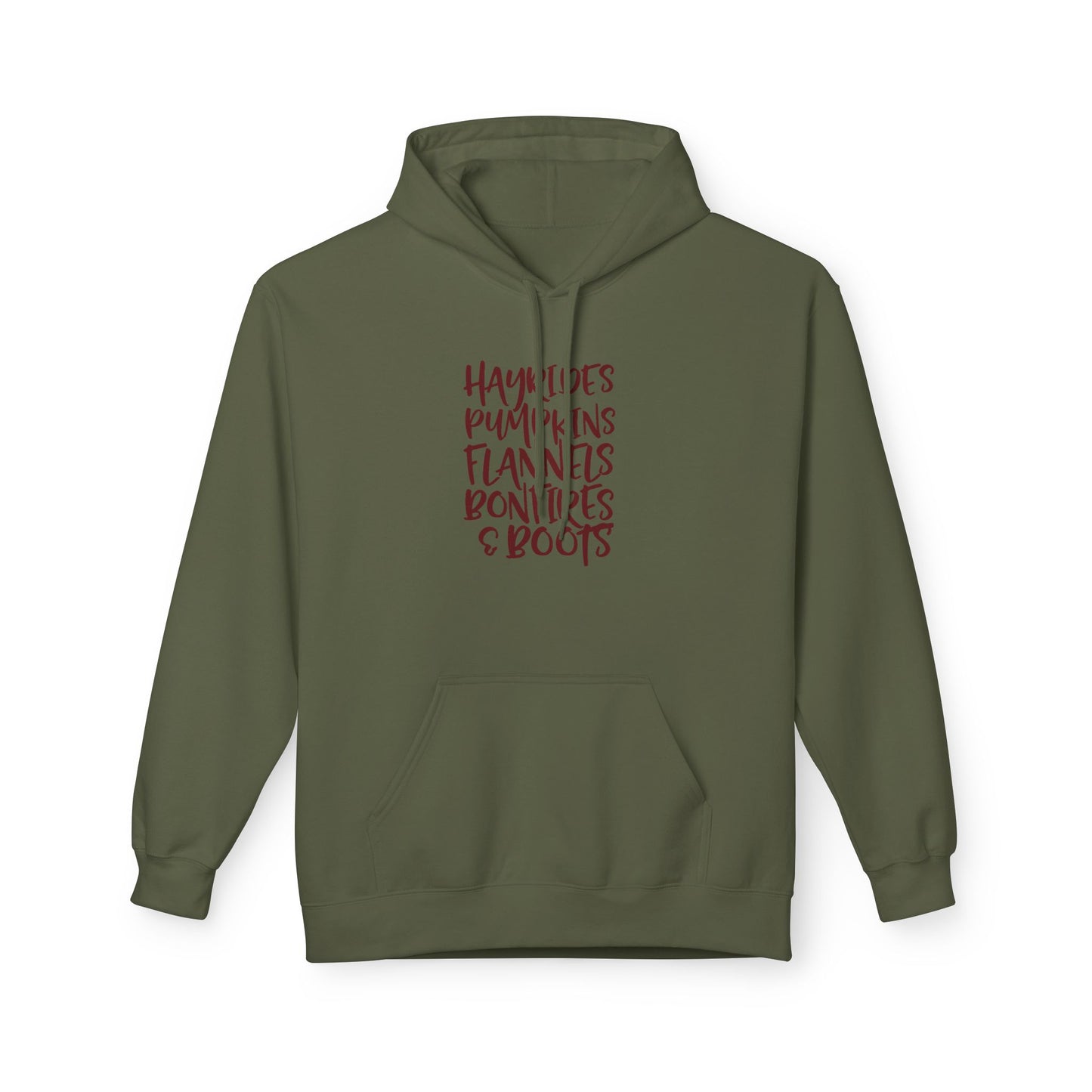Hayrides, Pumpkins, Flannels Autumn Hoodie