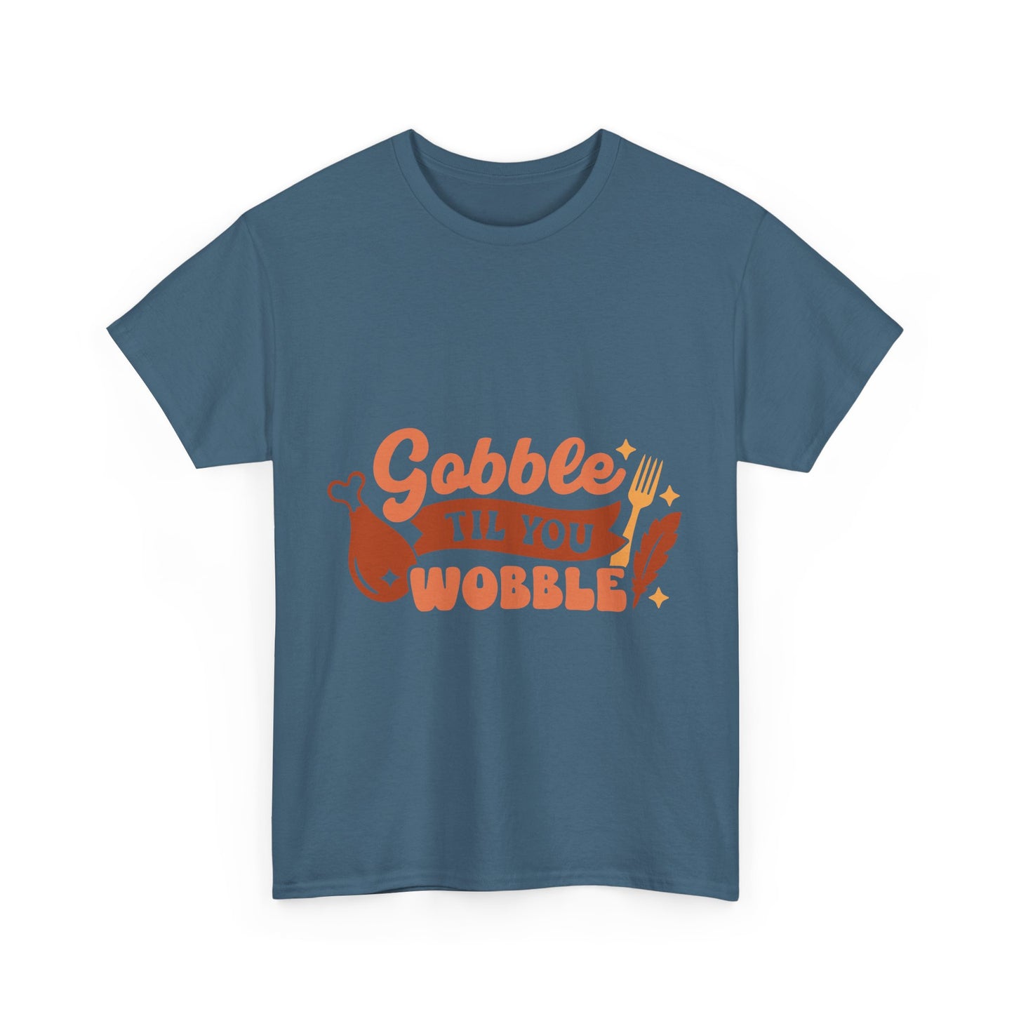 Funny Family Thanksgiving Tee, Gobble Till You Wobble, Thanksgiving Puns Shirt, Turkey Day Top