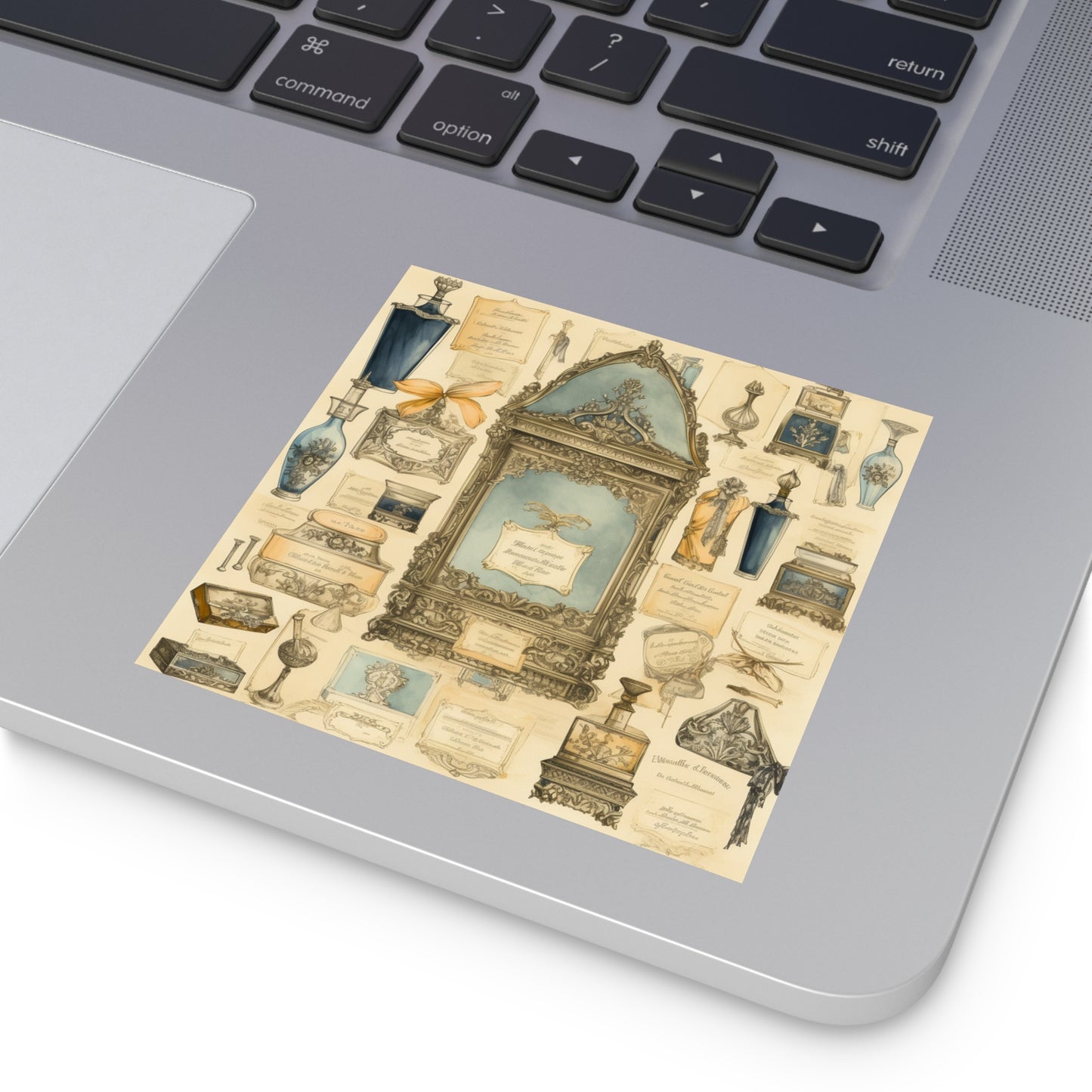 Antique Apothecary Label Square Decal #4