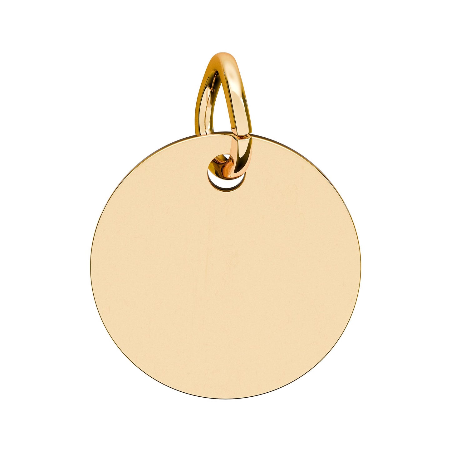 Engravable Birthstone Circle Charm — Personalized Initial & Birthstone Pendant