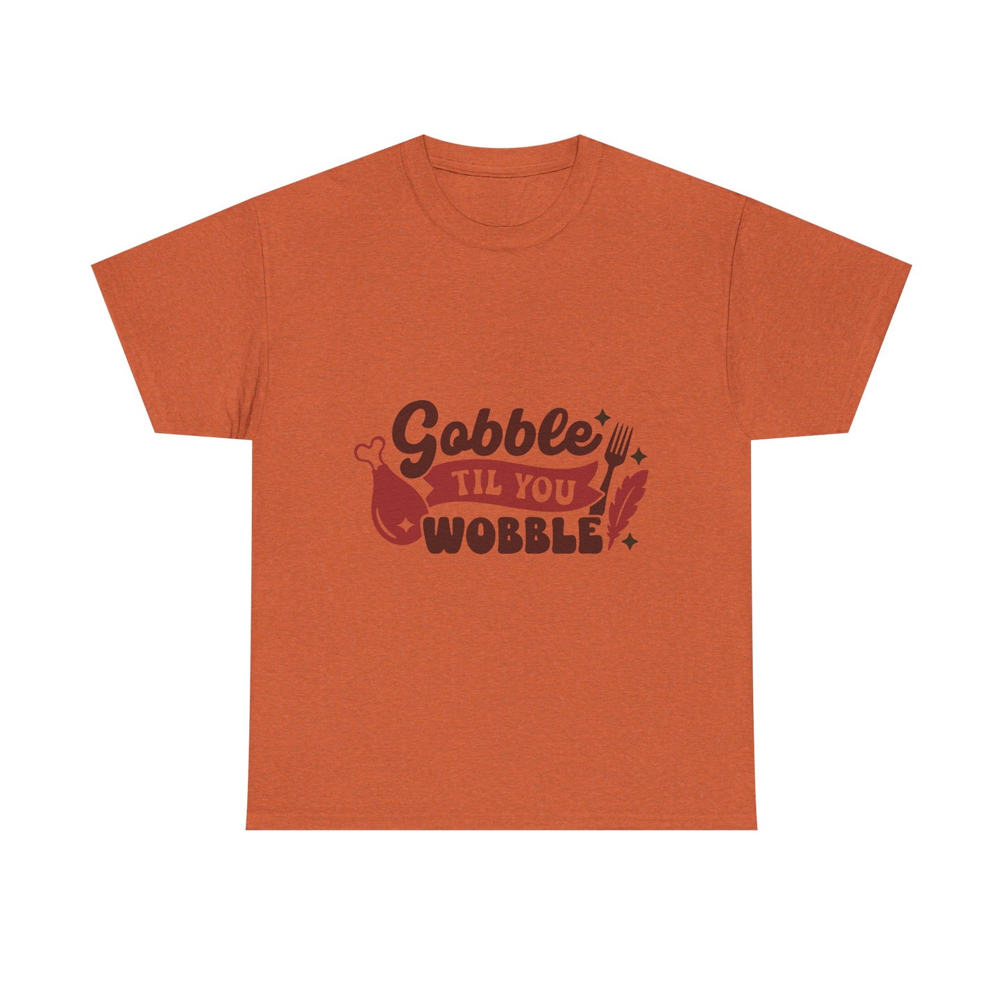 Funny Family Thanksgiving Tee, Gobble Till You Wobble, Thanksgiving Puns Shirt, Turkey Day Top