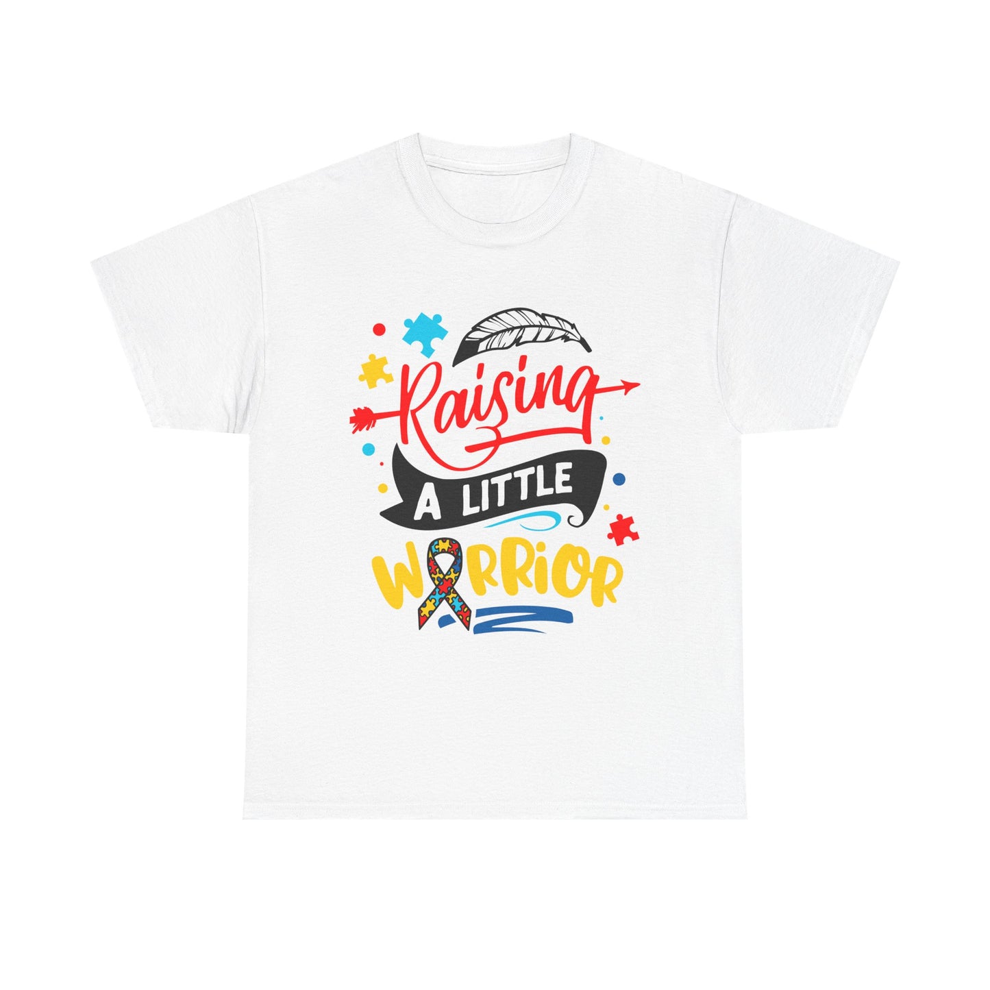 Raising A Little Warrior Autism Dad T-shirt for Dad for Father's Day