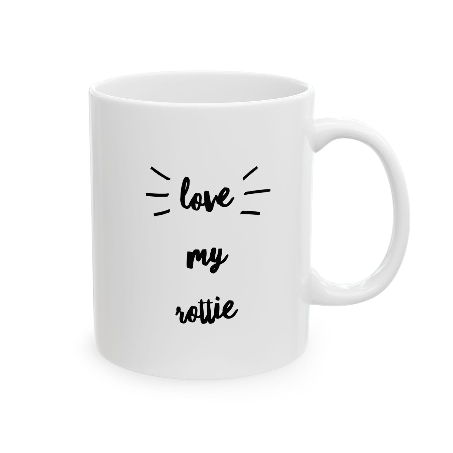 Rottie Love Ceramic Mug (11oz, 15oz)