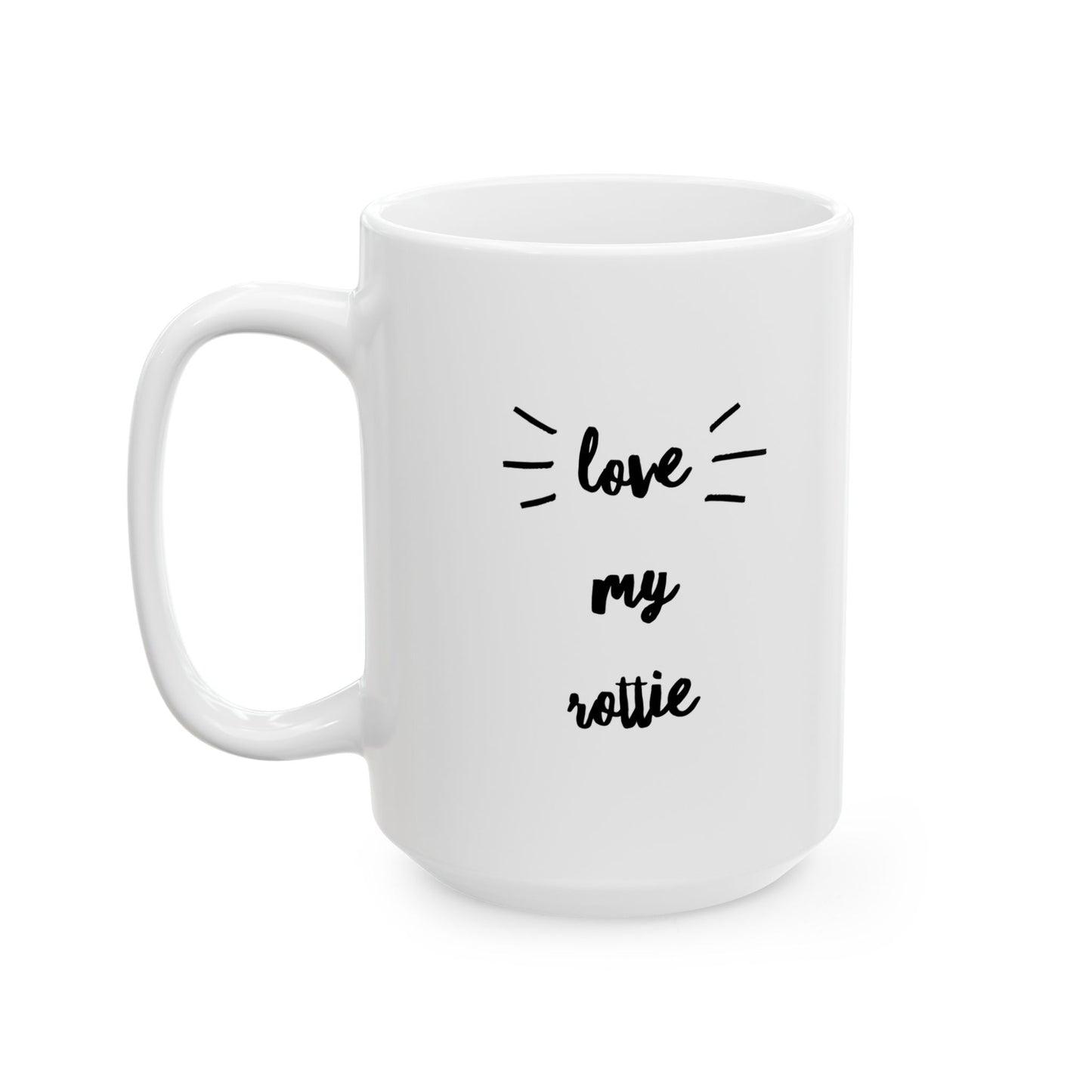 Rottie Love Ceramic Mug (11oz, 15oz)