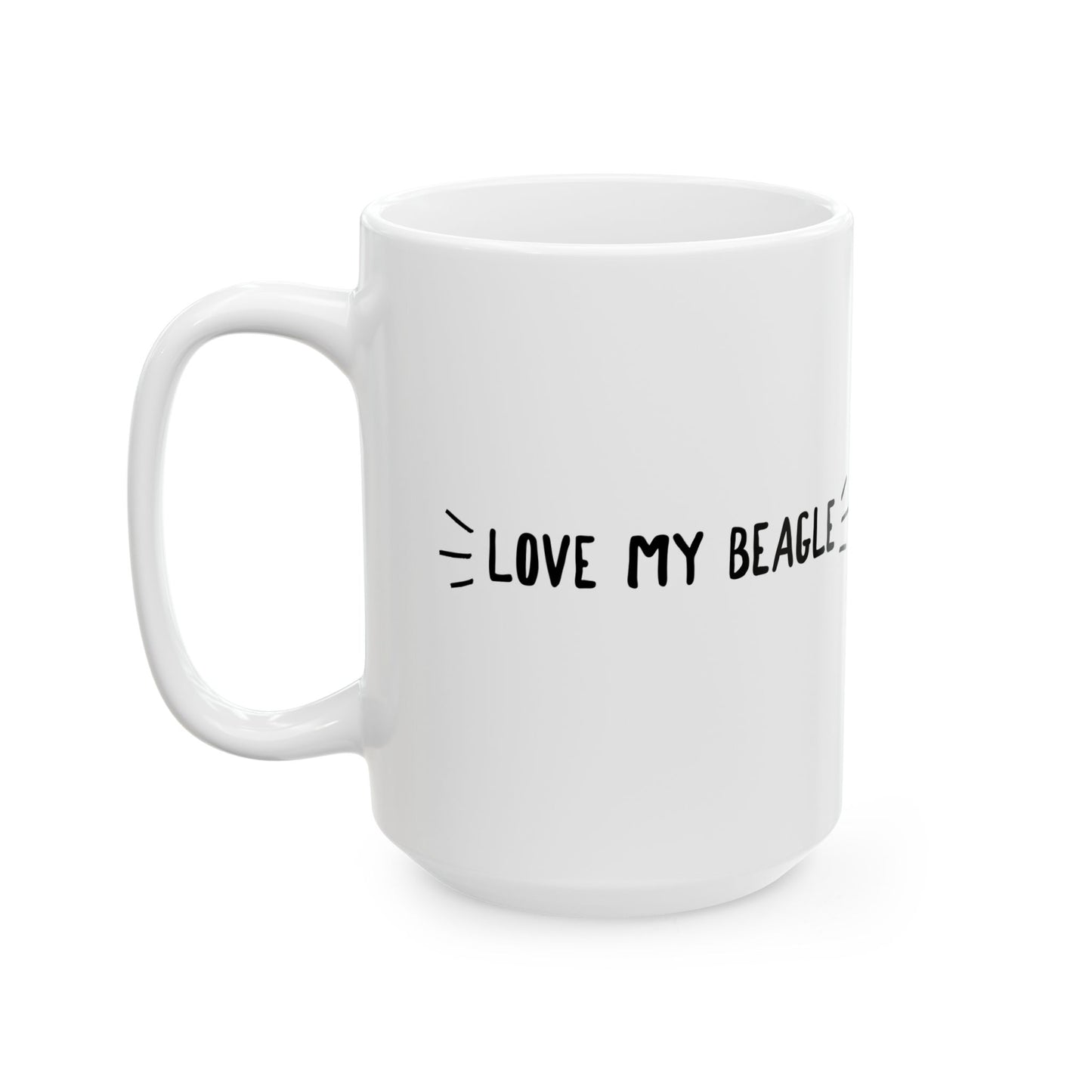 Beagle Love Ceramic Mug (11oz, 15oz)