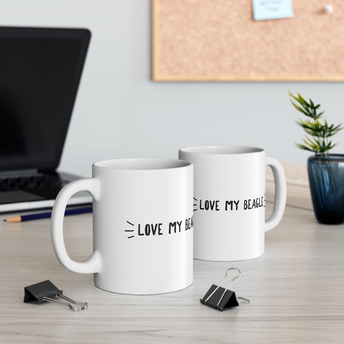 Beagle Love Ceramic Mug (11oz, 15oz)