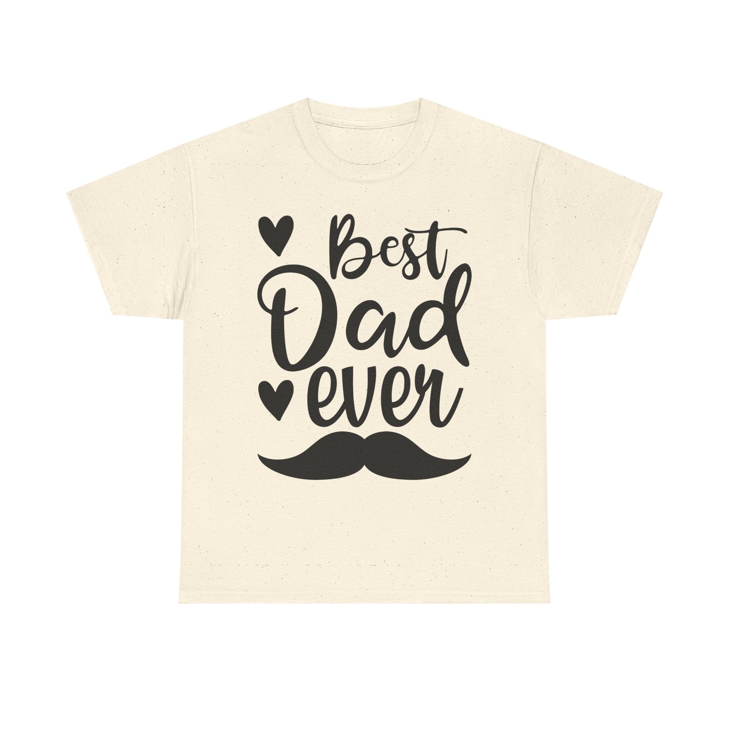 Best Dad Ever with Mustache T-Shirt - Father's Day Gift