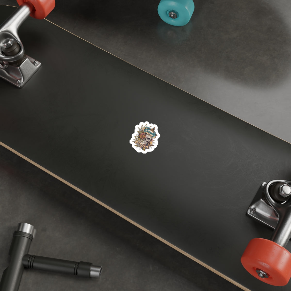 Beauty Comes From Within Skull Sticker