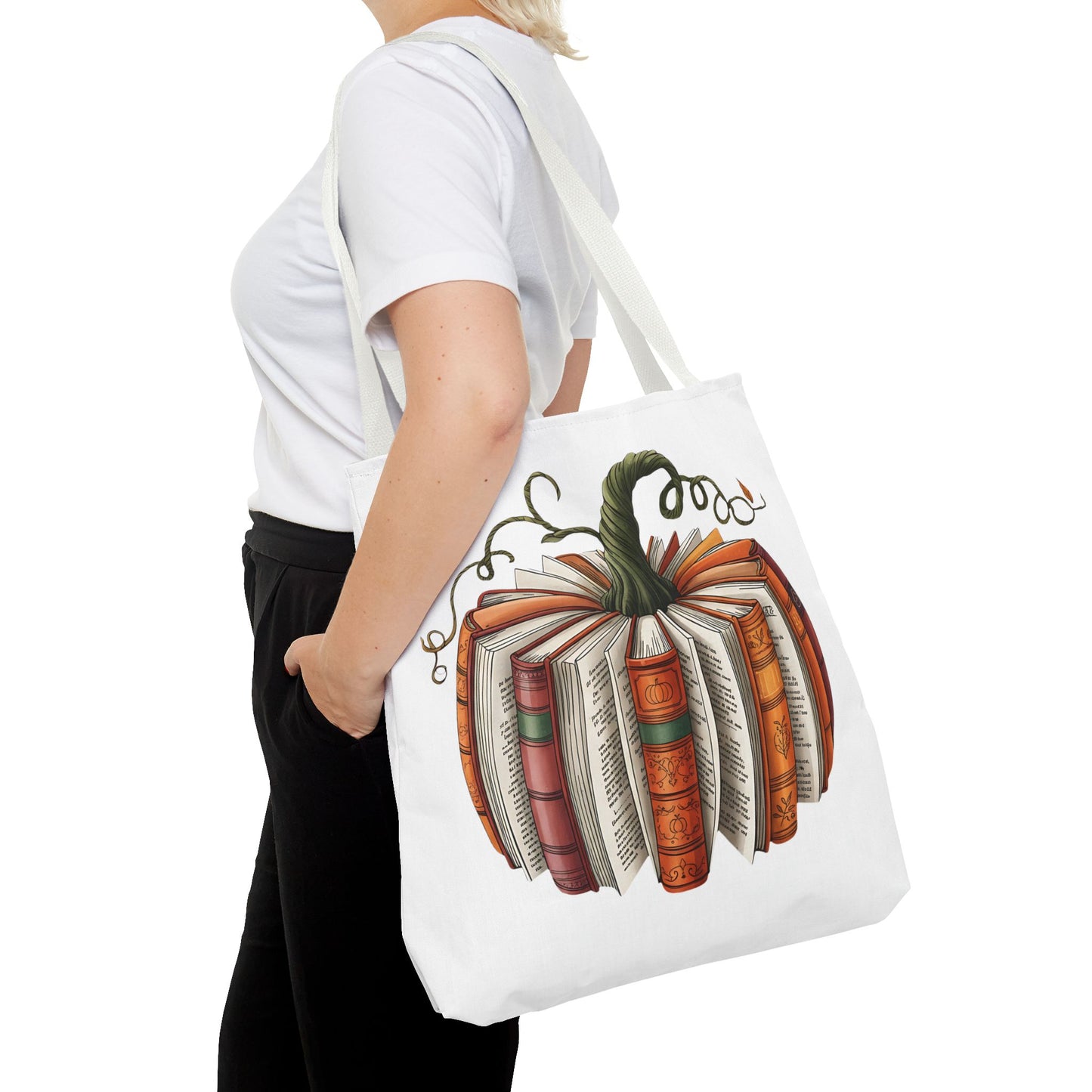 Pumpkin Book Tote Bag