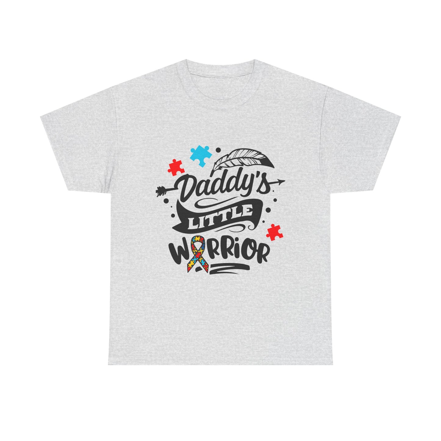 Daddy's Little Warrior Autism Dad T-shirt for Dad for Father's Day