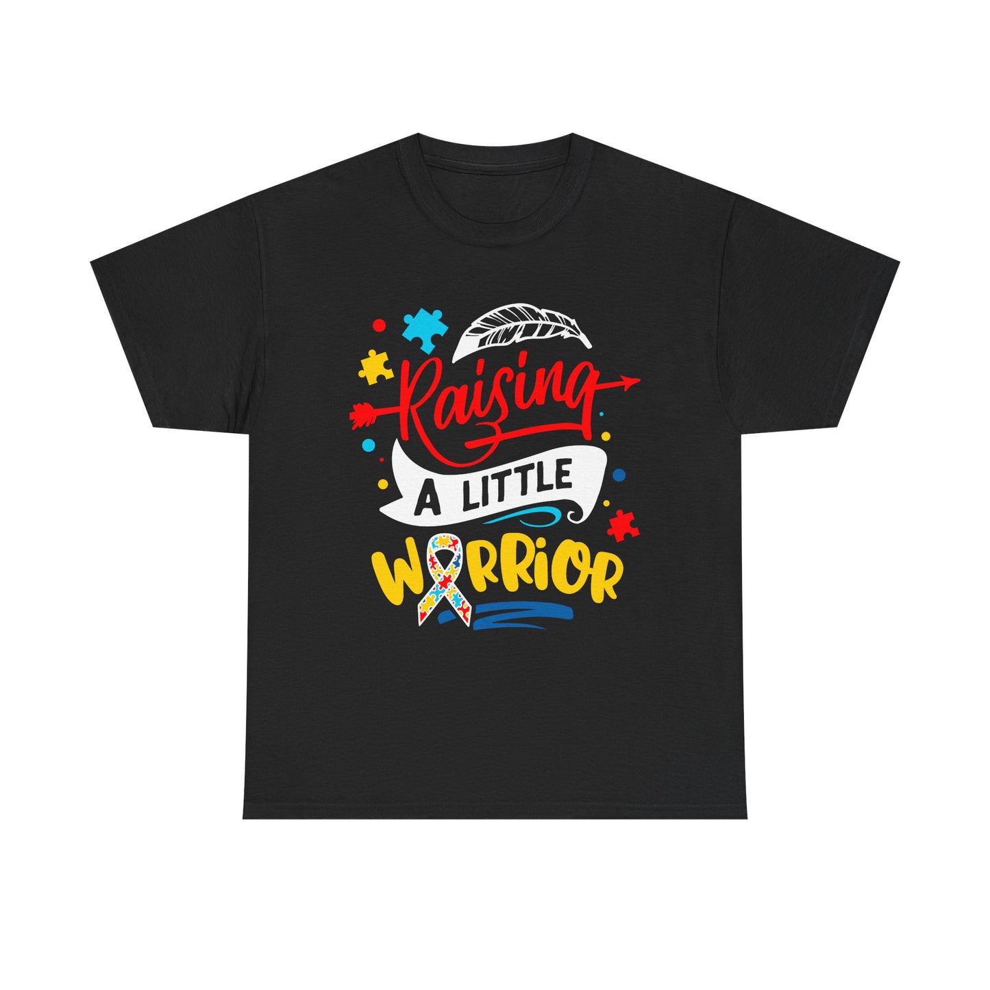 Raising A Little Warrior Autism Dad T-shirt for Dad for Father's Day