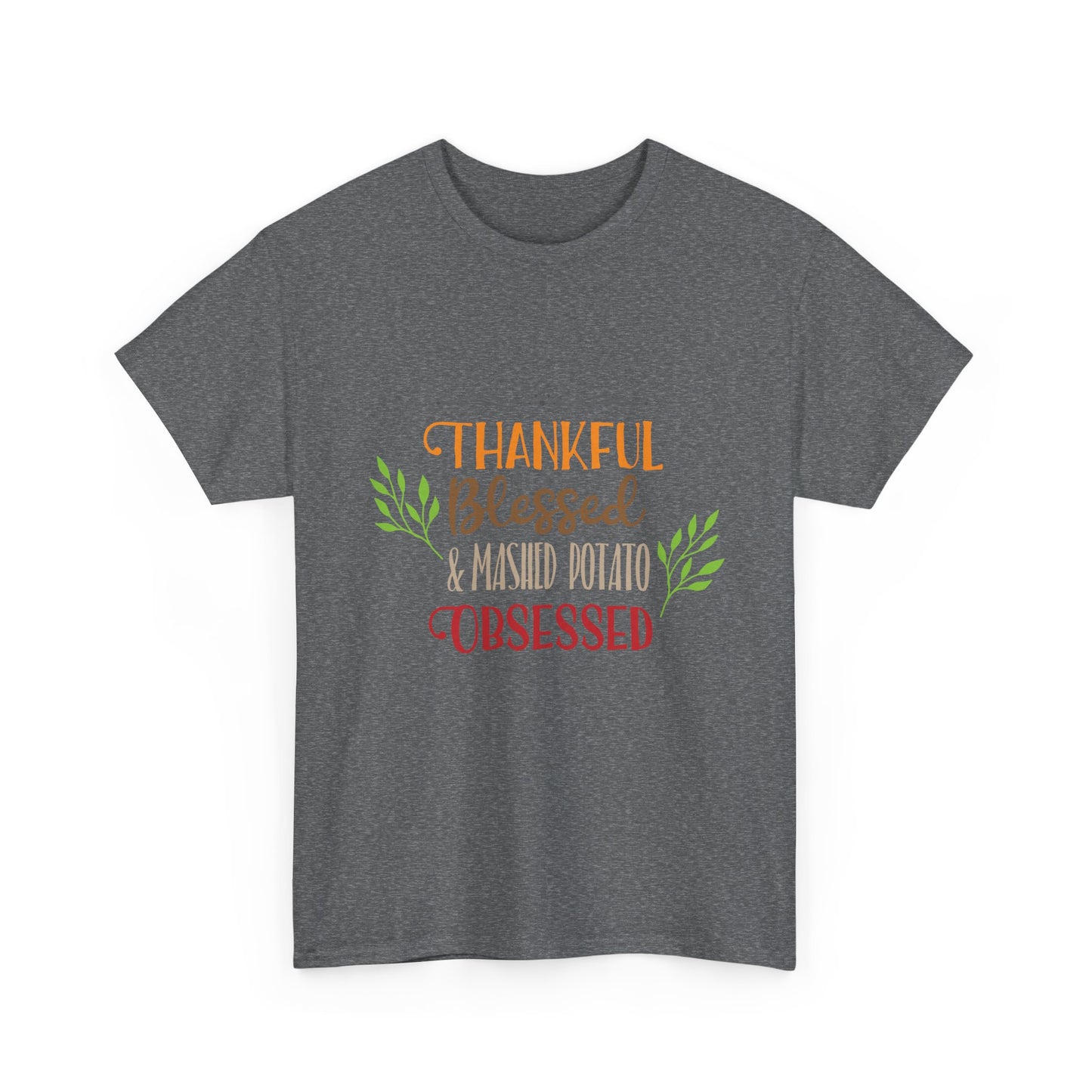 Mashed Potato Obsessed Funny Family Thanksgiving Tee