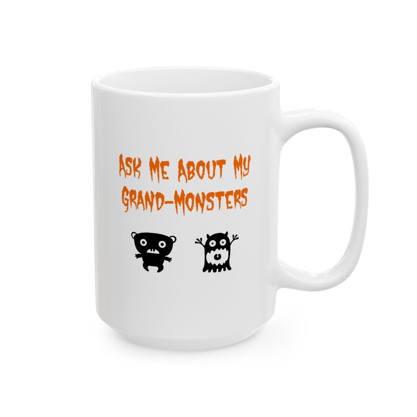 Ask Me About My Grandmonsters Whimsical Halloween Mug