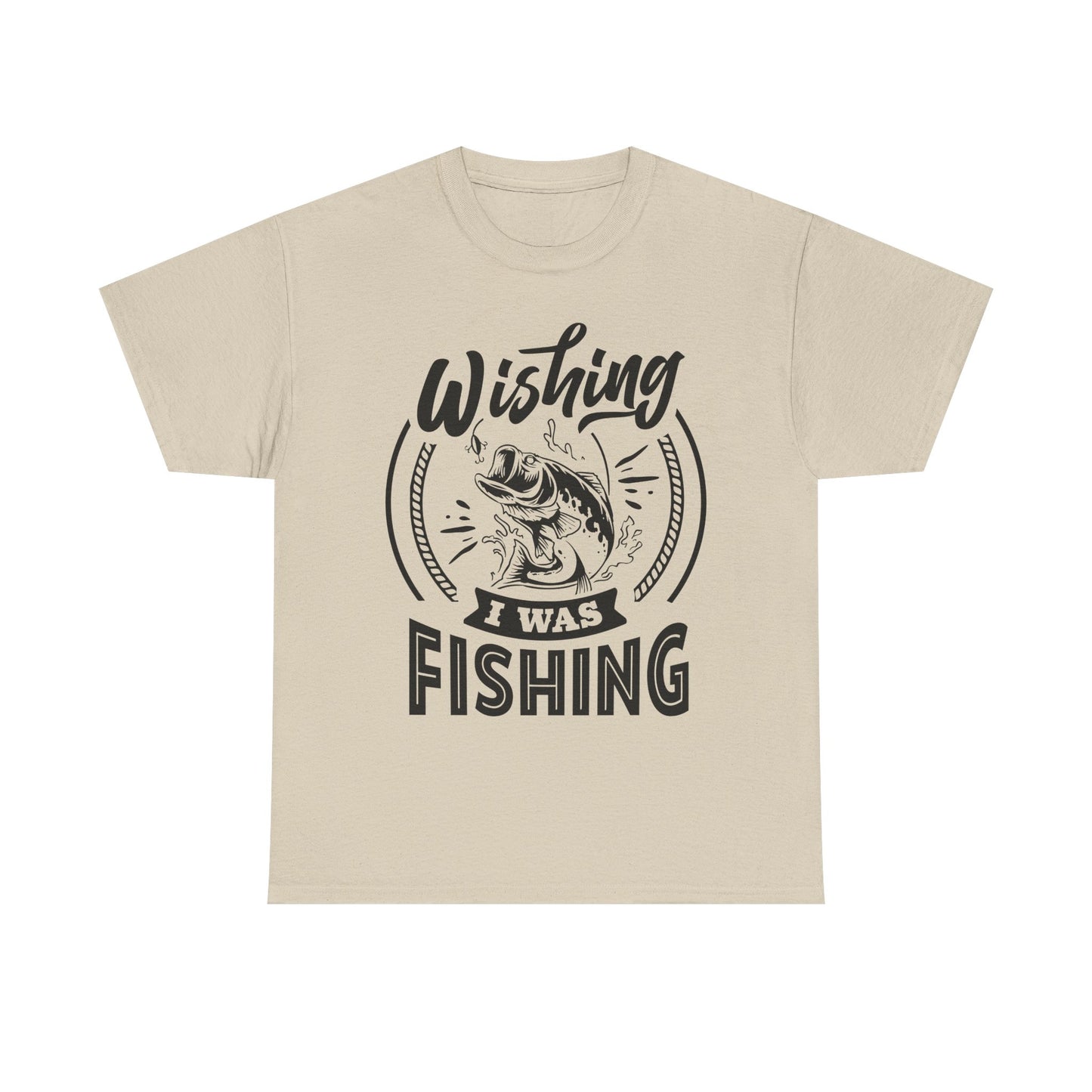 Wishing I Was Fishing T-Shirt for Dad