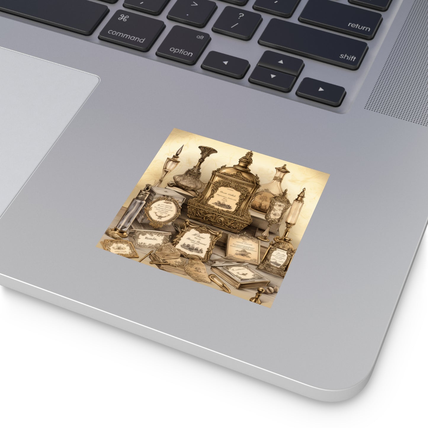 Antique Apothecary Label Square Decal #2