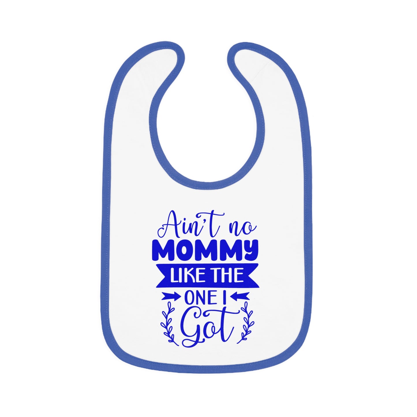 Baby Bibs, Personalized Contrast Trim Bib for Mealtime Fun, Secure Velcro Closure Teething Bibs, Best Baby Gift for New Parents