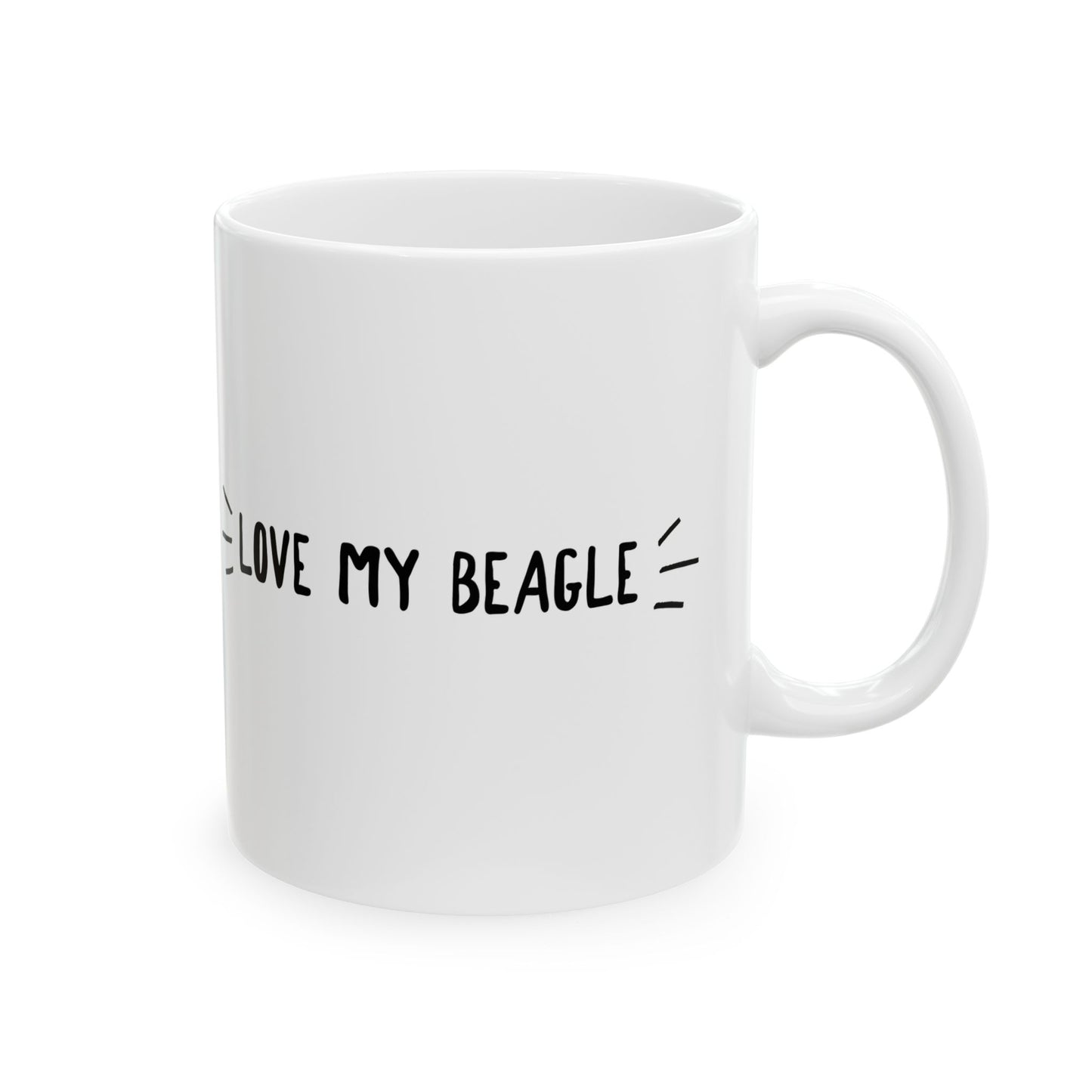 Beagle Love Ceramic Mug (11oz, 15oz)