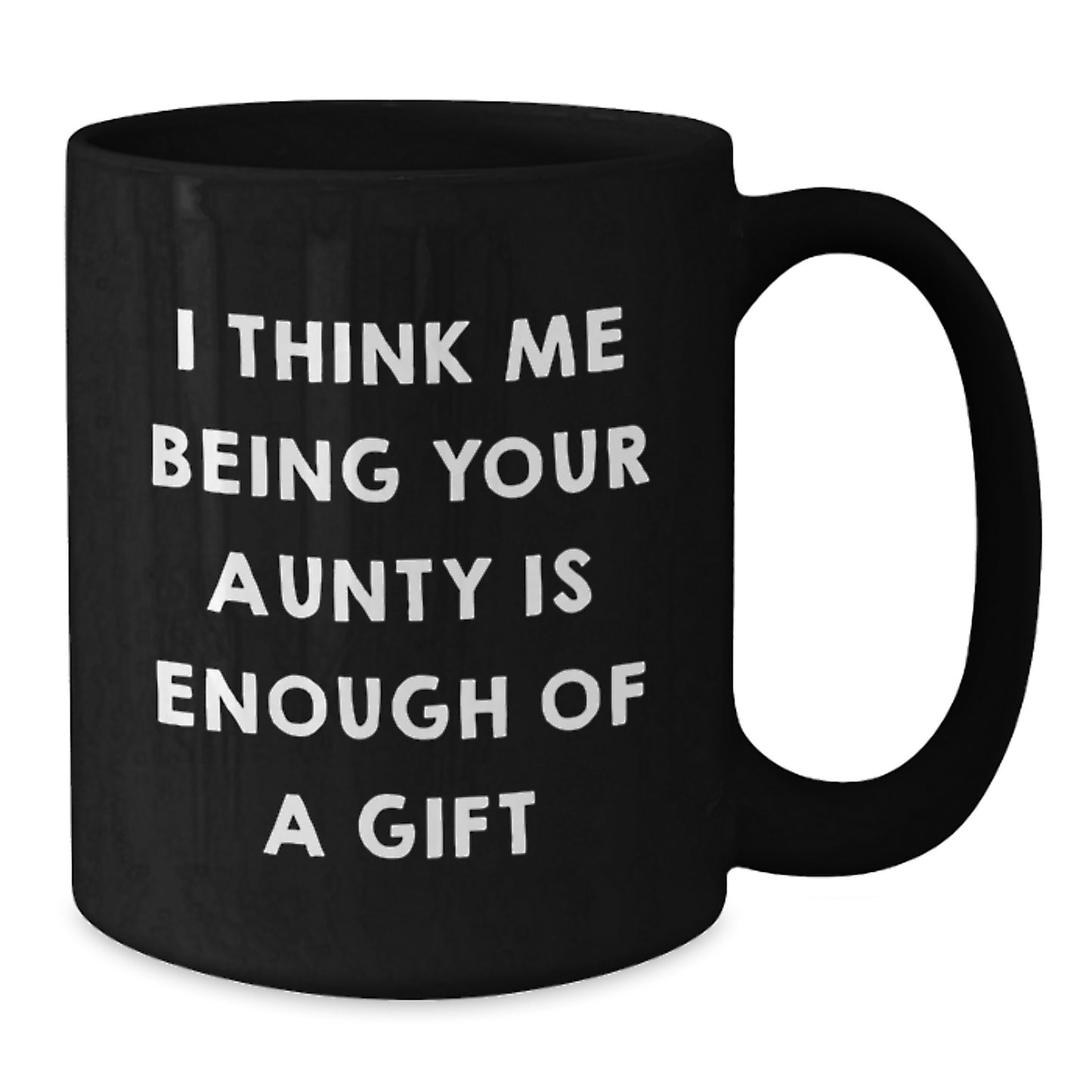 Funny Quote Aunty Gifts from Family for Graduation Unique Black Coffee Mugs with Aunty Love Messages, 11oz or 15oz Ceramic Mugs - Additional