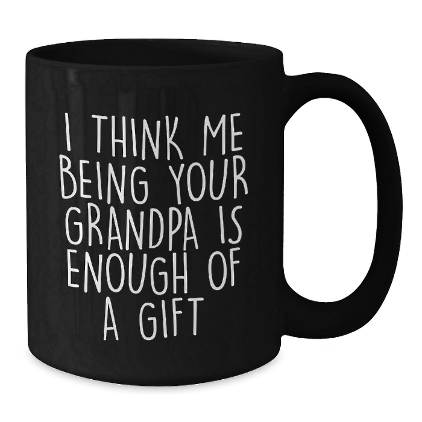 Grandpa Keepsake Black Coffee Mug Birthday Gift for Him with 11oz - Additional