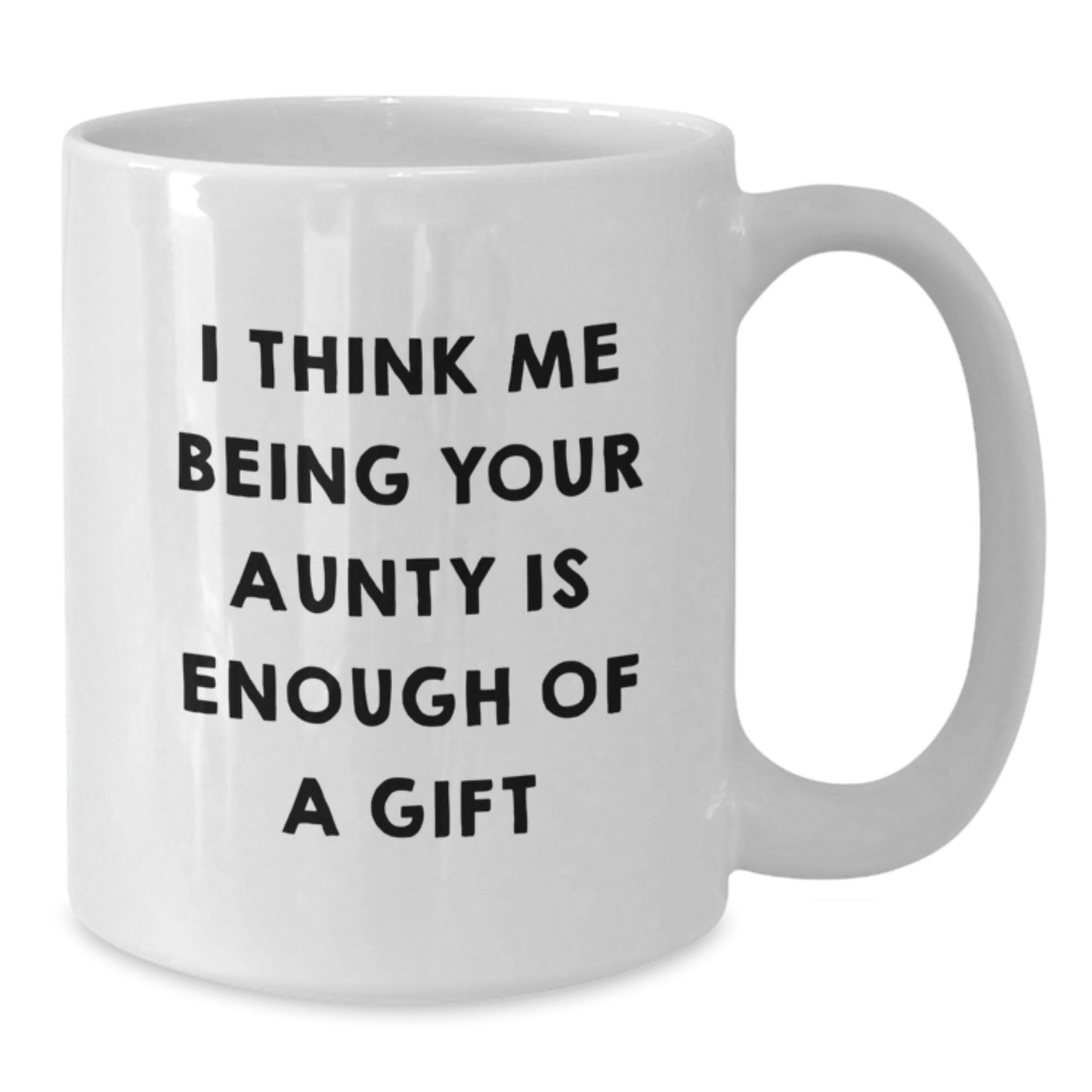 Funny Auntie Gifts, White Coffee Mug for Aunty, Graduation Unique Gifts from Family - Additional