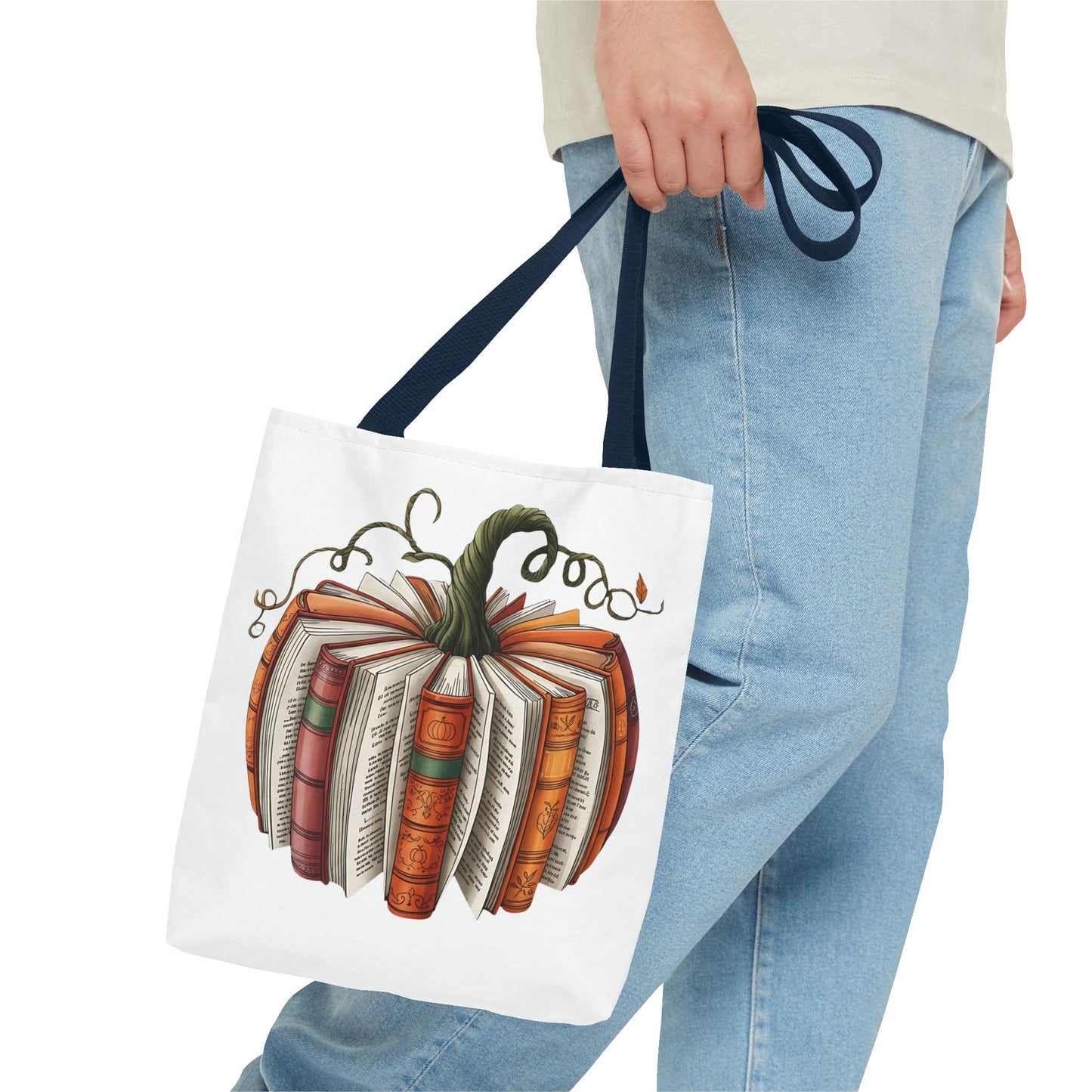Pumpkin Book Tote Bag