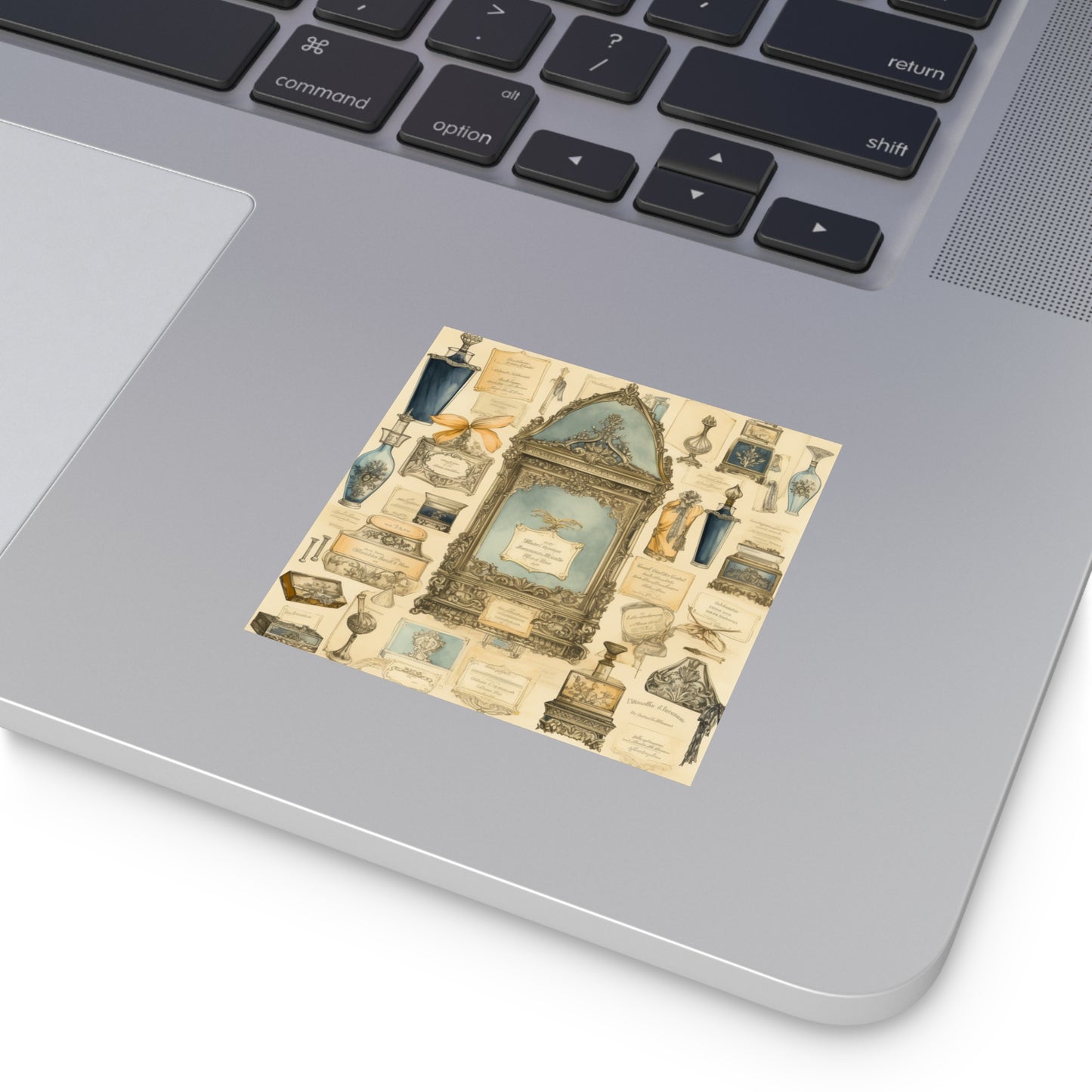 Antique Apothecary Label Square Decal #4