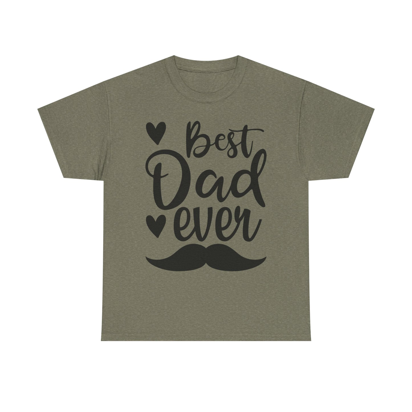 Best Dad Ever with Mustache T-Shirt - Father's Day Gift