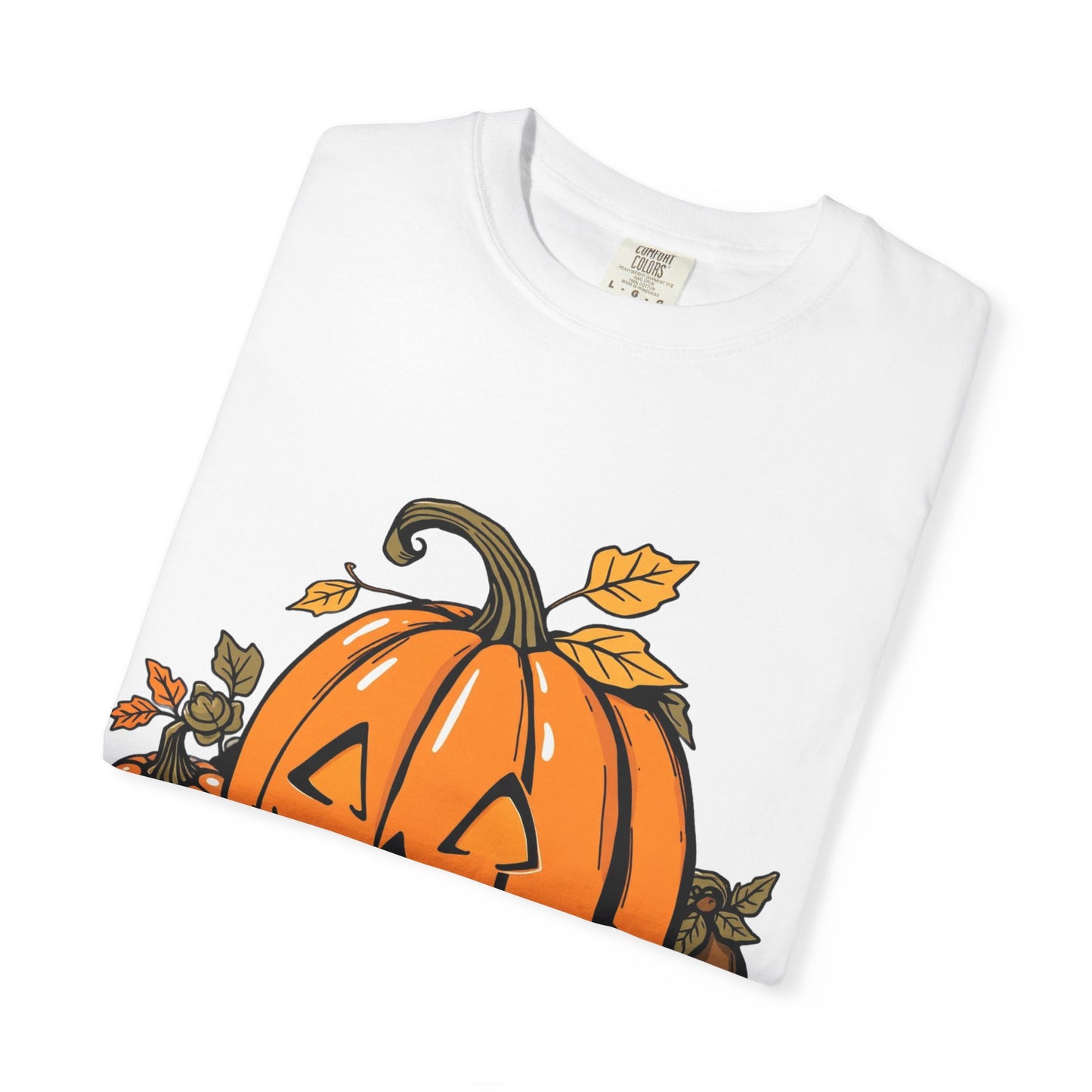 Comfort Colors Pumpkin Shirt | Womens Halloween Fall Graphic Tee