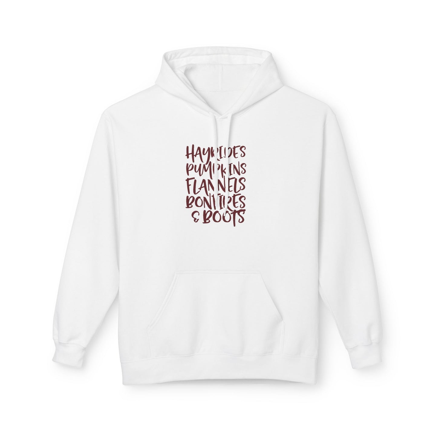 Hayrides, Pumpkins, Flannels Autumn Hoodie