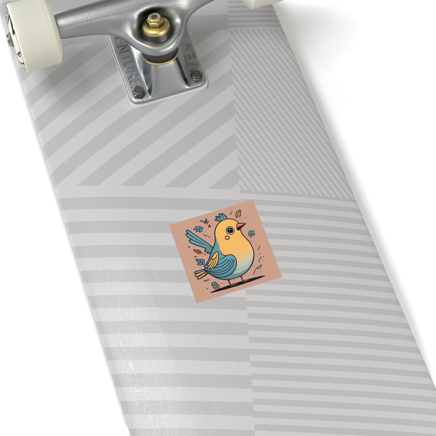 Plump Bird Sticker Square Stickers, Indoor\Outdoor