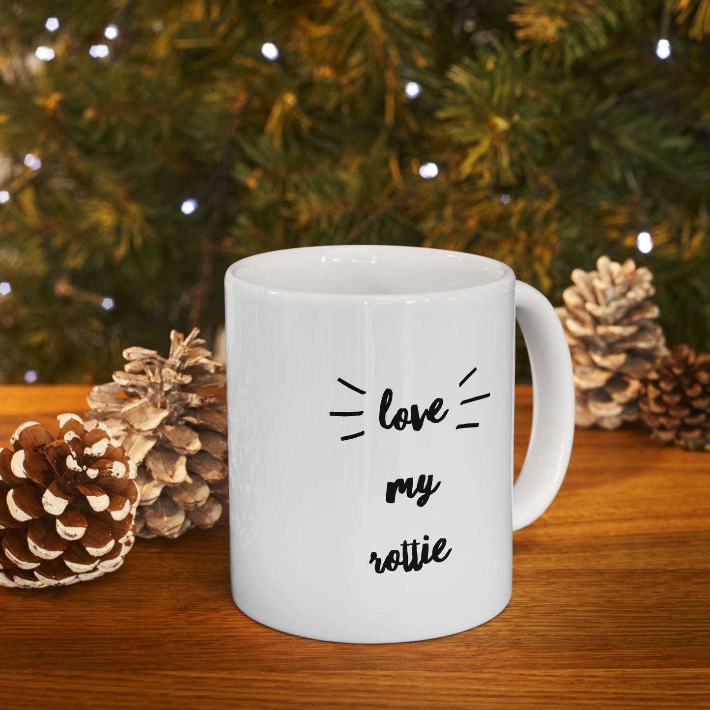 Rottie Love Ceramic Mug (11oz, 15oz)