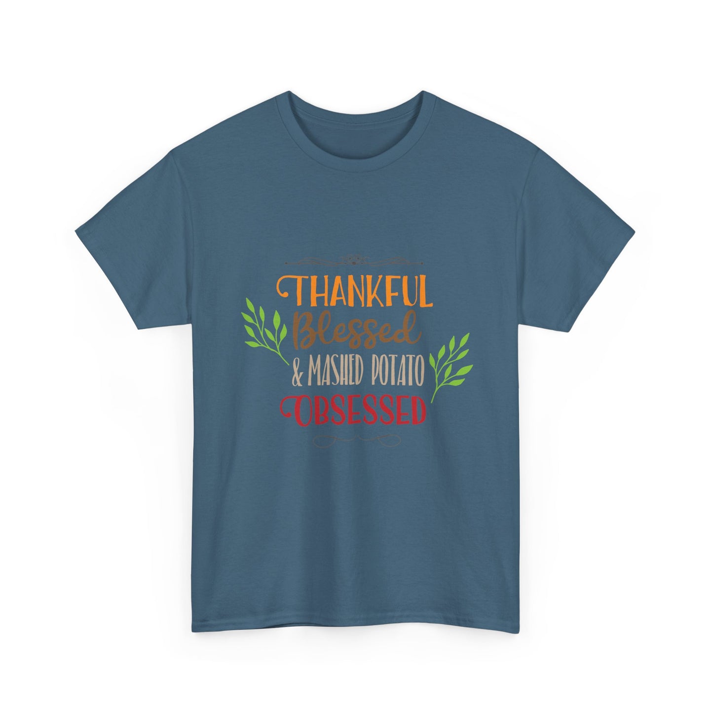 Mashed Potato Obsessed Funny Family Thanksgiving Tee