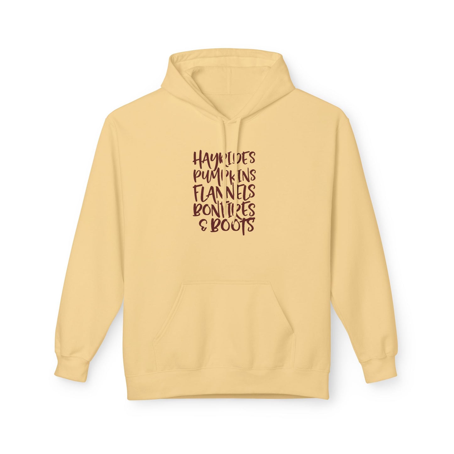 Hayrides, Pumpkins, Flannels Autumn Hoodie