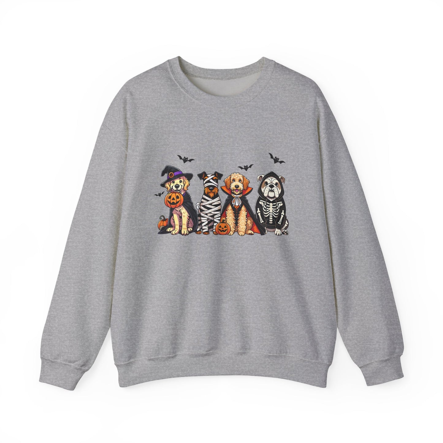 Cute Trick or Treat Dogs Women's Halloween Sweatshirt