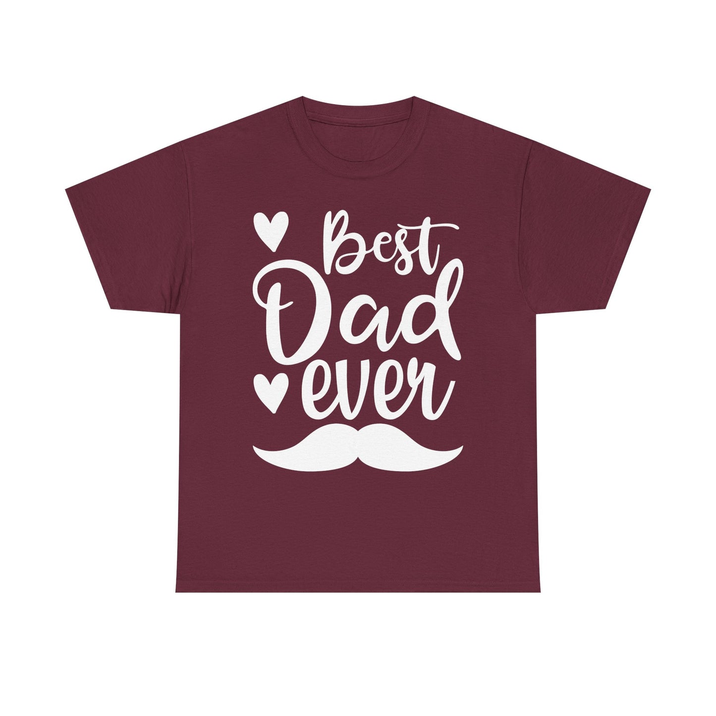 Best Dad Ever with Mustache T-Shirt - Father's Day Gift