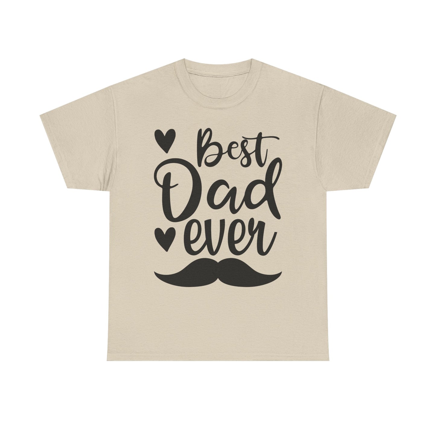 Best Dad Ever with Mustache T-Shirt - Father's Day Gift