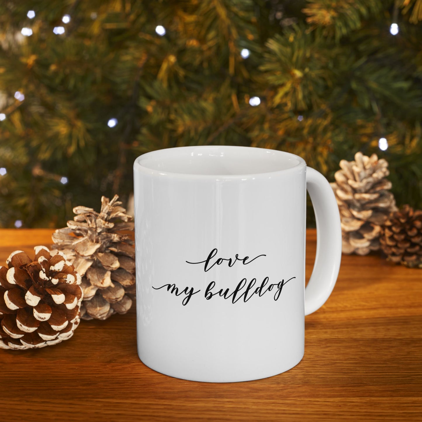 Bulldog Love Ceramic Mug (11oz, 15oz)