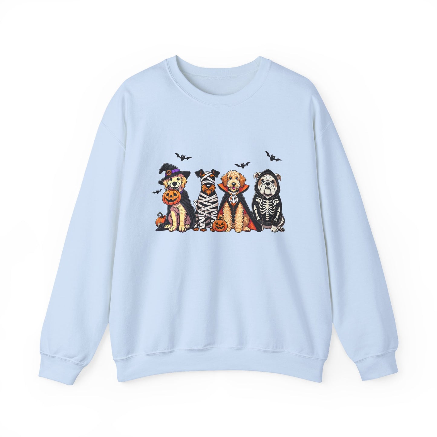 Cute Trick or Treat Dogs Women's Halloween Sweatshirt