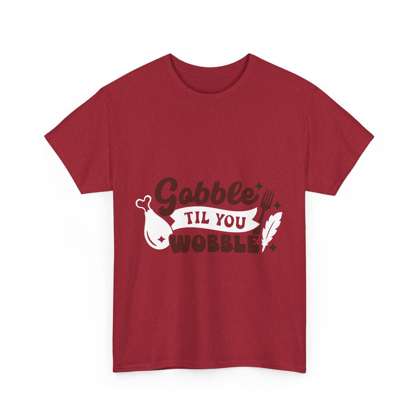 Funny Family Thanksgiving Tee, Gobble Till You Wobble, Thanksgiving Puns Shirt, Turkey Day Top