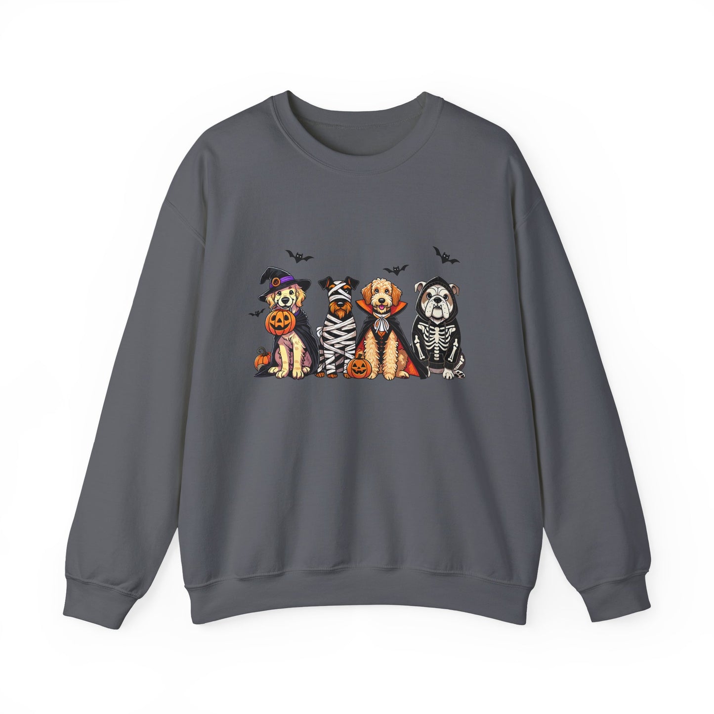 Cute Trick or Treat Dogs Women's Halloween Sweatshirt
