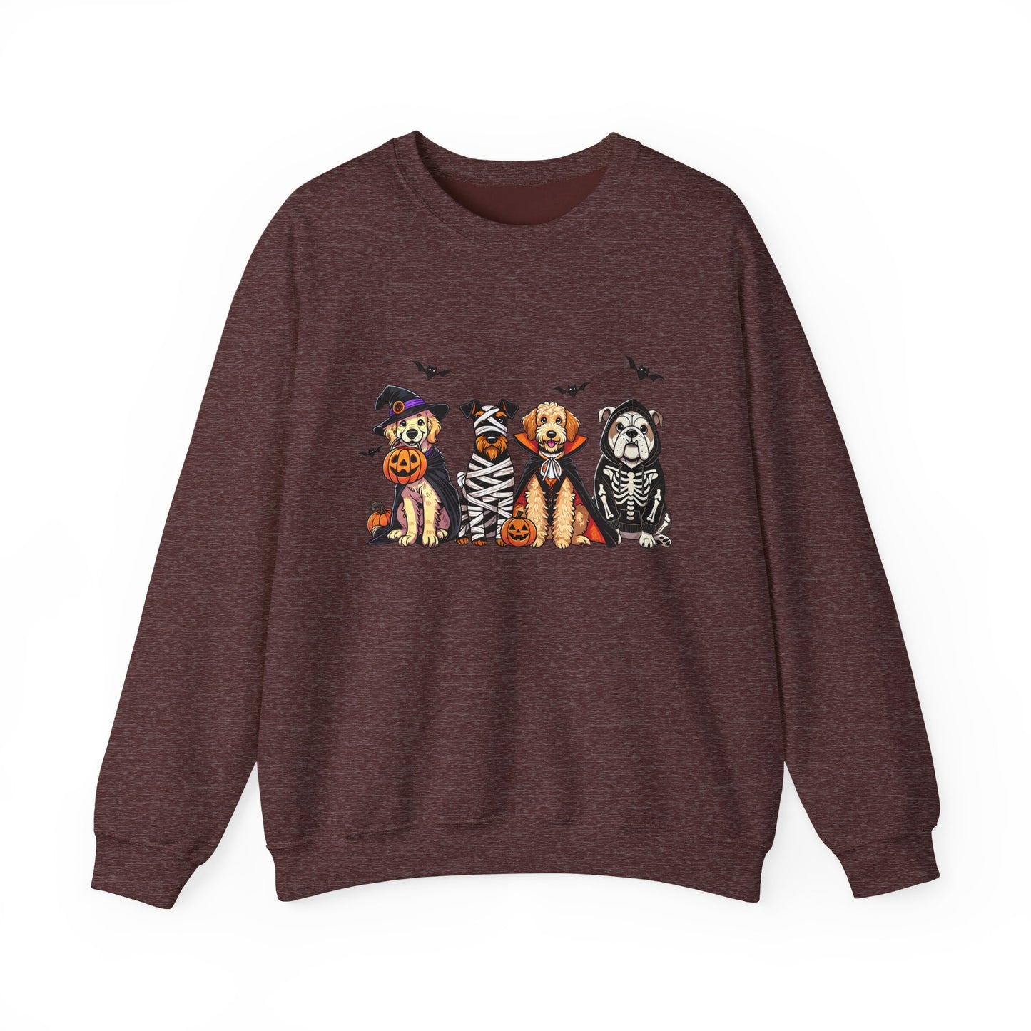 Cute Trick or Treat Dogs Women's Halloween Sweatshirt