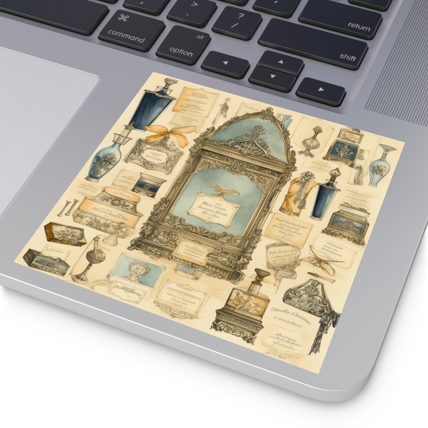 Antique Apothecary Label Square Decal #4