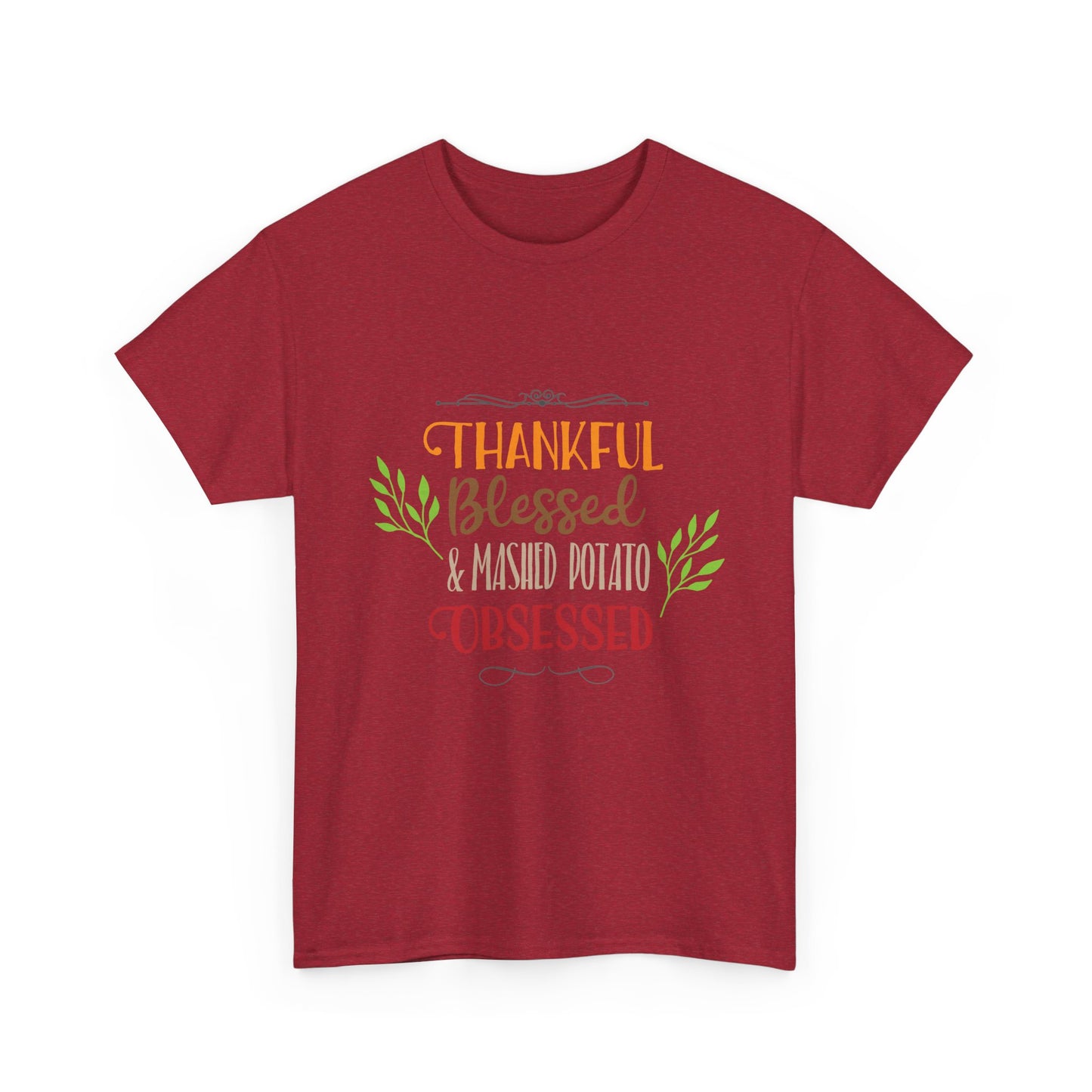 Mashed Potato Obsessed Funny Family Thanksgiving Tee