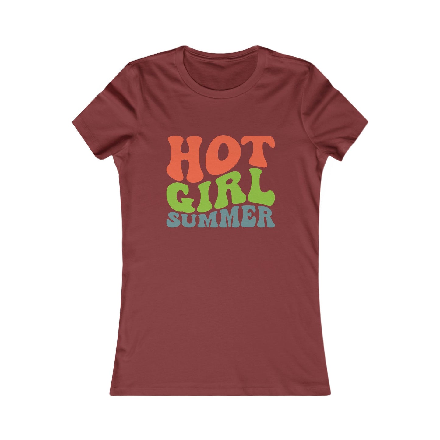 Hot Girl Summer Tee — Retro Colorful Women’s Graphic T-Shirt