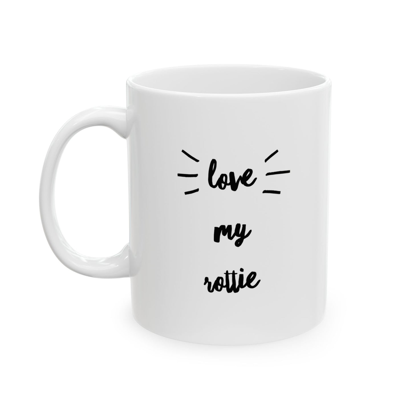 Rottie Love Ceramic Mug (11oz, 15oz)